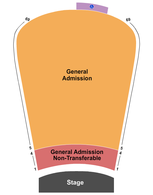 Red Rocks Amphitheatre Big Gigantic Seating Chart